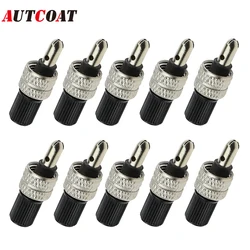 10Pcs Bike Valve Core Set Compatible with Wood Dunlop Dutch Bike Tyre Replacement Copper Silver Bicycle Parts Bike Tools