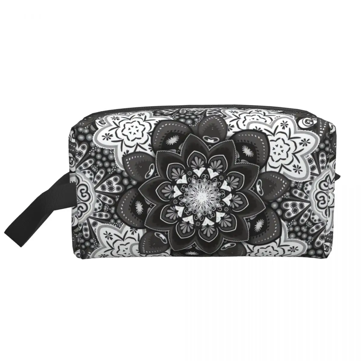 

Fashion Mandala Pattern Women High Capacity Makeup Bag PortableLadies Cosmetic Toiletry Storage Pouch Handba