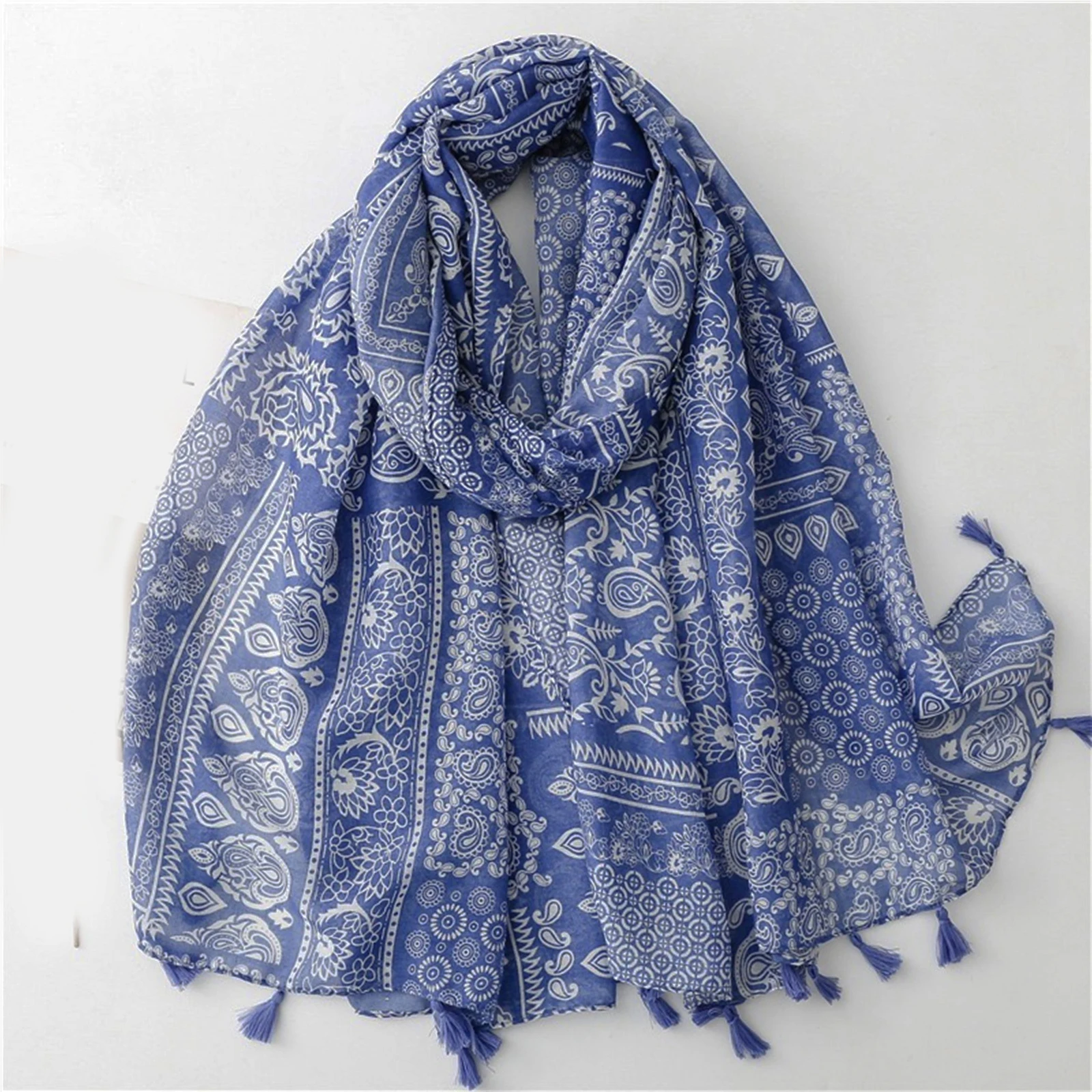 Luxury Design Print Warm Scarf New Fashion 180X90CM Lrage Shawl The Four Seasons Popular Bandanna Women Cotton And Linen Scarves