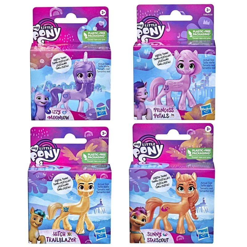 

My Little Pony A New Generation Crystal Theme Izzy Moonbow Hitch Trailblazer Princess Petals Sunny Starscout Translucent Pony