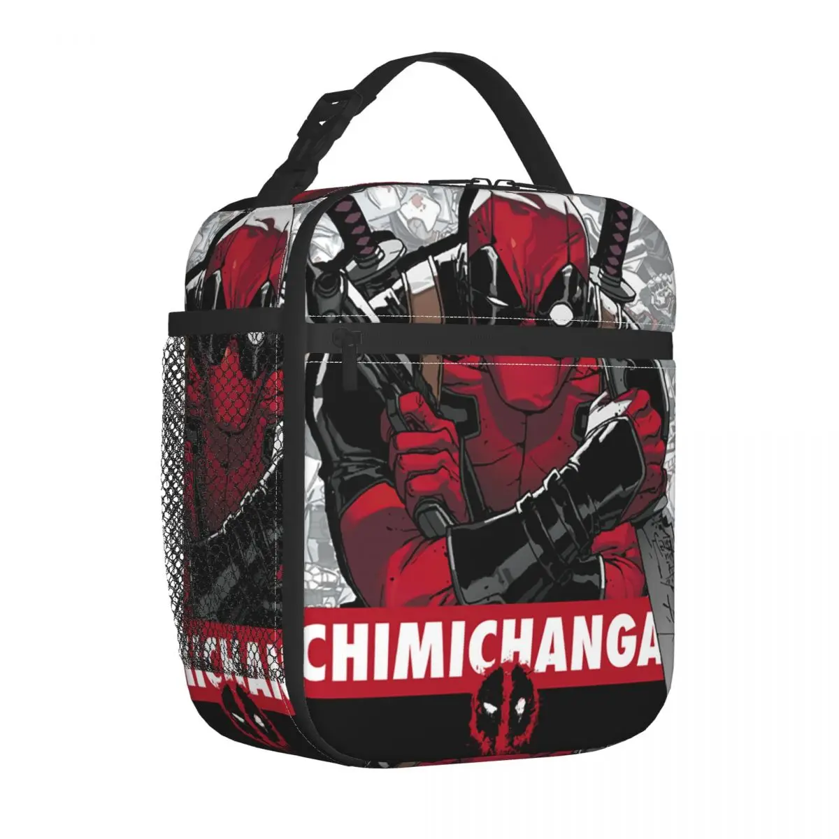 Deadpool Insulated Lunch Bag Thermal Lunch Container Leakproof Tote Lunch Box Bento Pouch College Outdoor