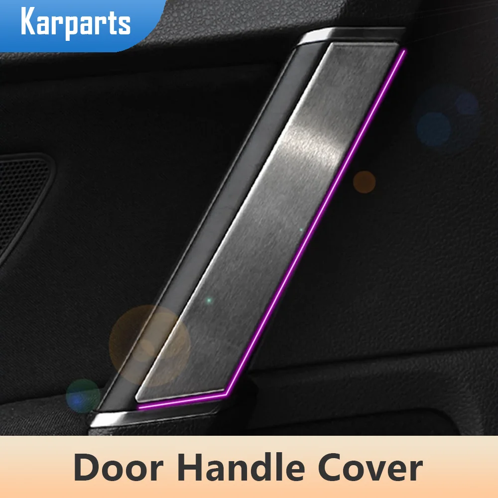 

4Pcs/Set Car Inner Door Handle Cover Trim Sticer for Volkswagen VW Golf 7 7.5 MK7 MK7.5 2013-2019 Stainless Steel Accessories