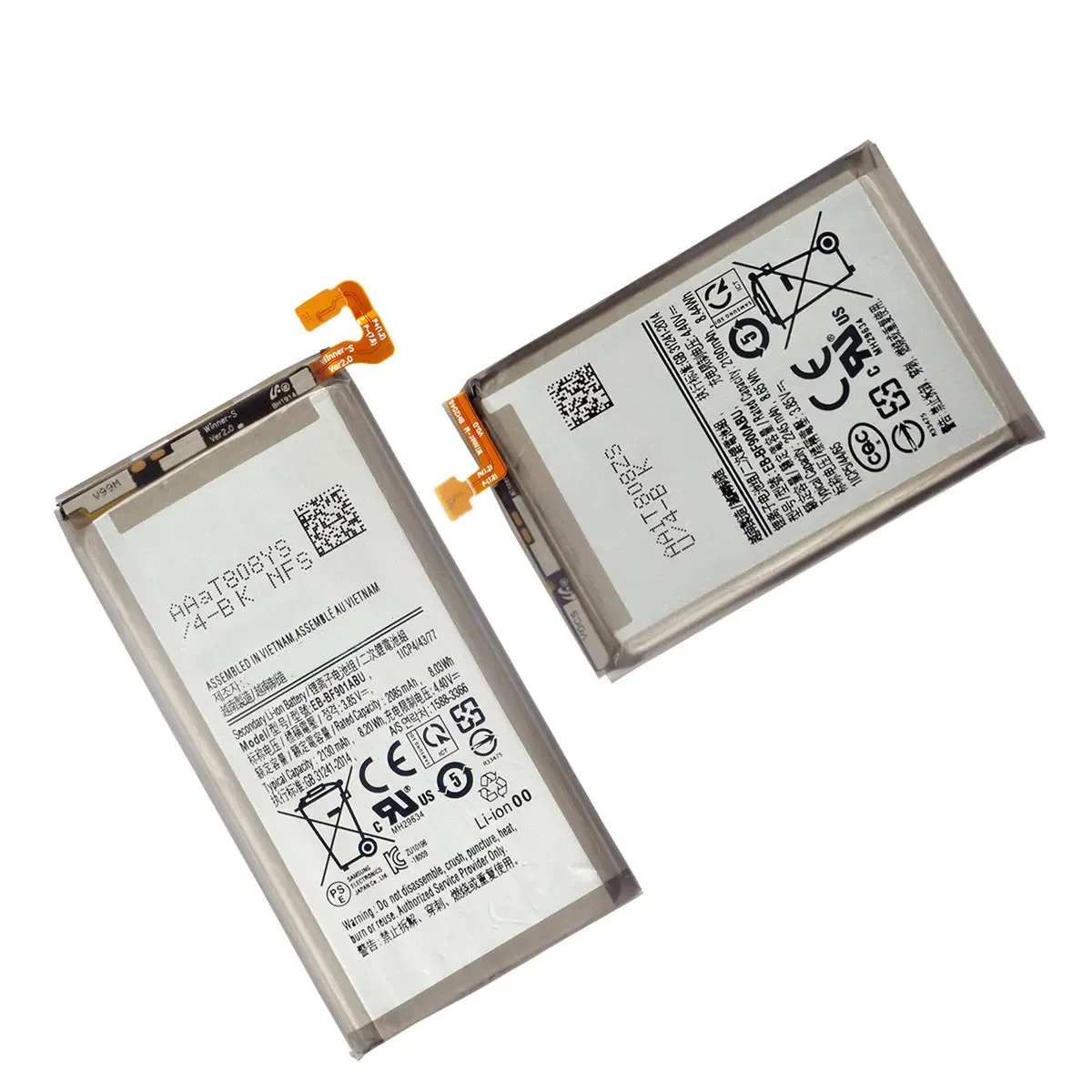 Brand New EB-BF901ABU+EB-BF900ABU( 2130mAh+2245mAh) Battery  For Samsung Galaxy Z Fold 1 5G SM-F900  Mobile Phone Batteries