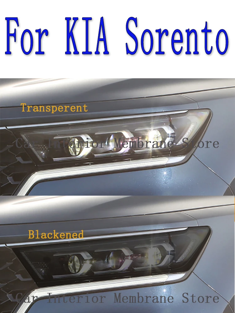 

For KIA Sorento 2020-2023) Headlight film modification car sticker anti scratch special TPU transparent protective film