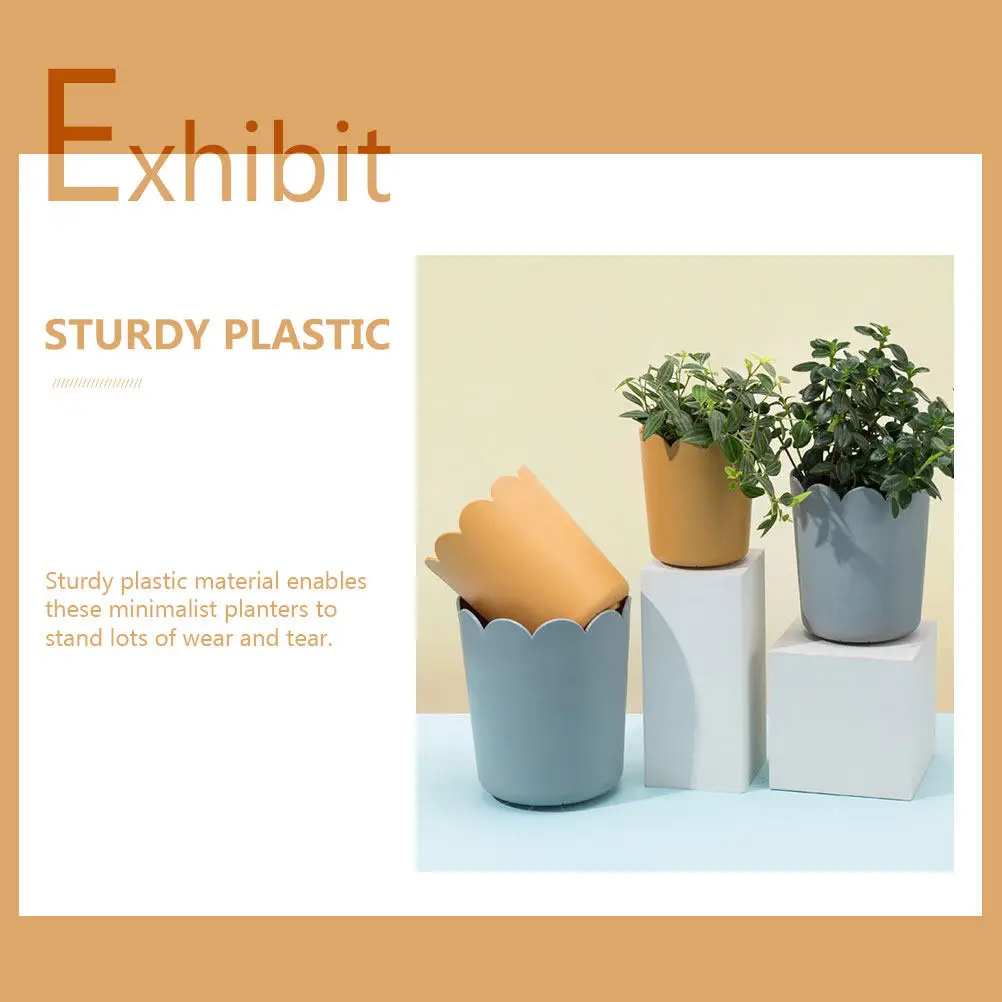 10Sets Plastic Rose Planter Cylindrical Minimalist Planters Stackable Nursery Pots Breathable Flowerpots Indoor Garden