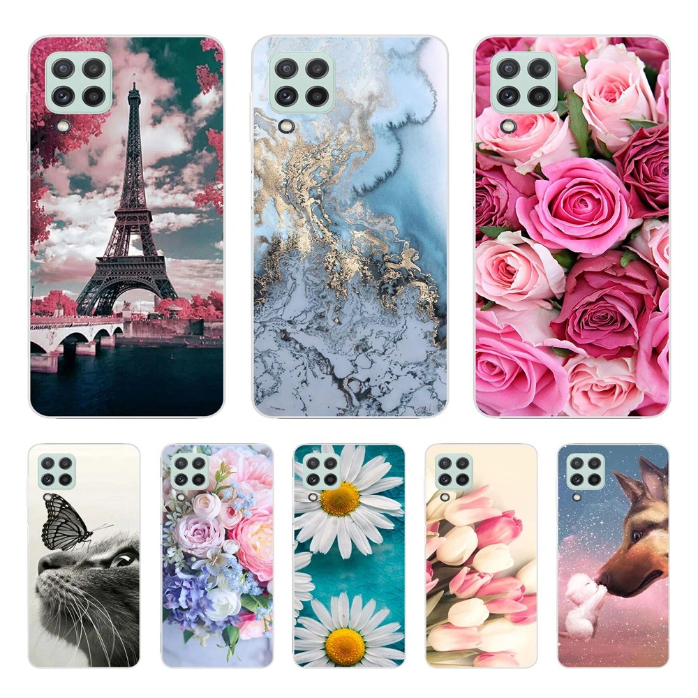 For Samsung Galaxy M22 M32 4G Case Phone Back Cover For Samsung M22 Soft Case For Samsung M32 4G M 22 32 black tpu case 6.4inch