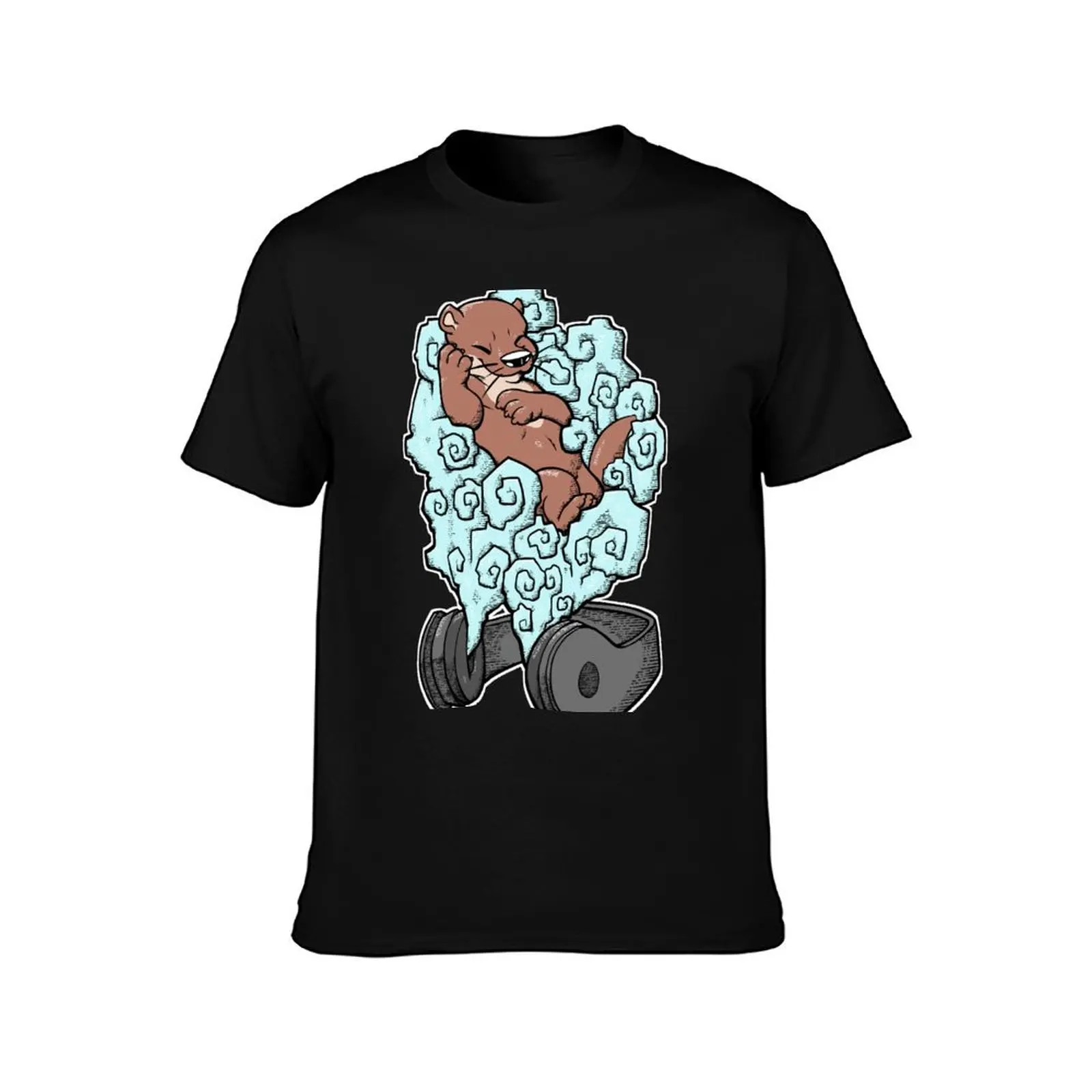 Lullaby Otter T-Shirt men t shirt cotton 100% T-Shirt
