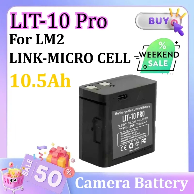 SWZY 10.5Ah LIT-10 Pro Rechargeable Lithium Battery for LM2 LINK-MICRO CELL Cellular Trail Cameras