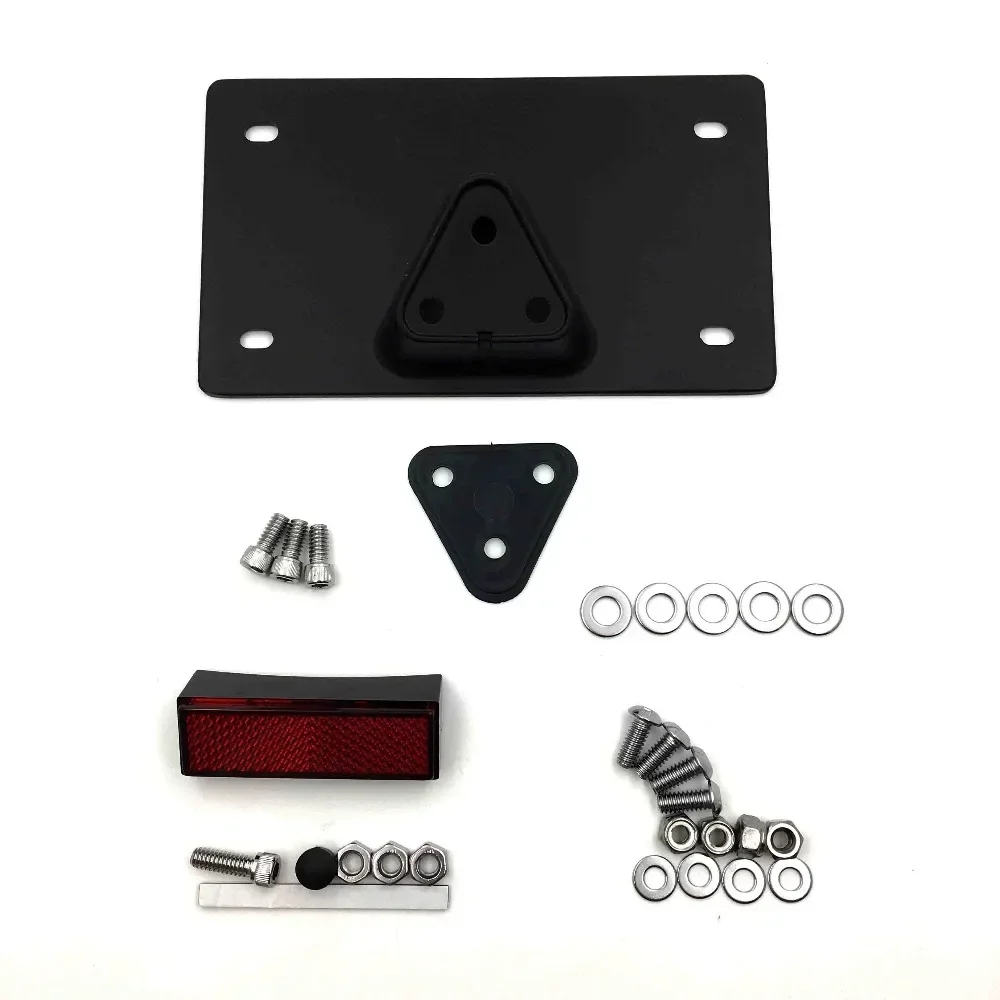 

Lack Layback License Plate Mounting Kit for Harley Davidson License Plate Up To 7-1/4" X 4-1/4" BLACK