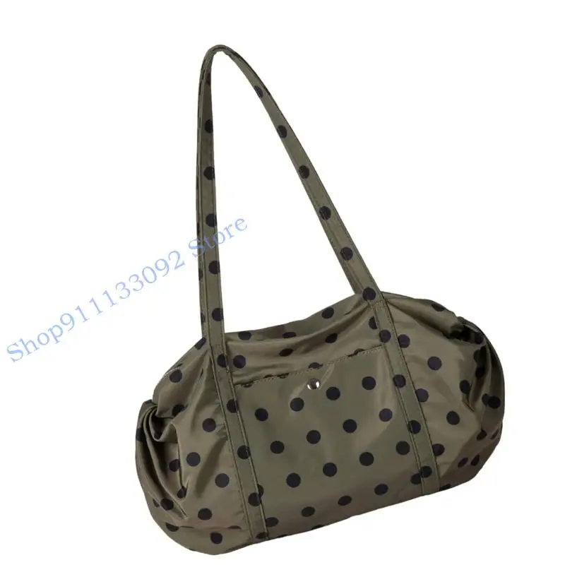 

H9ED модная сумка в горошек, износостойкая сумка через плечо, вместительный органайзер для поездок на работу, путешествий, вещь