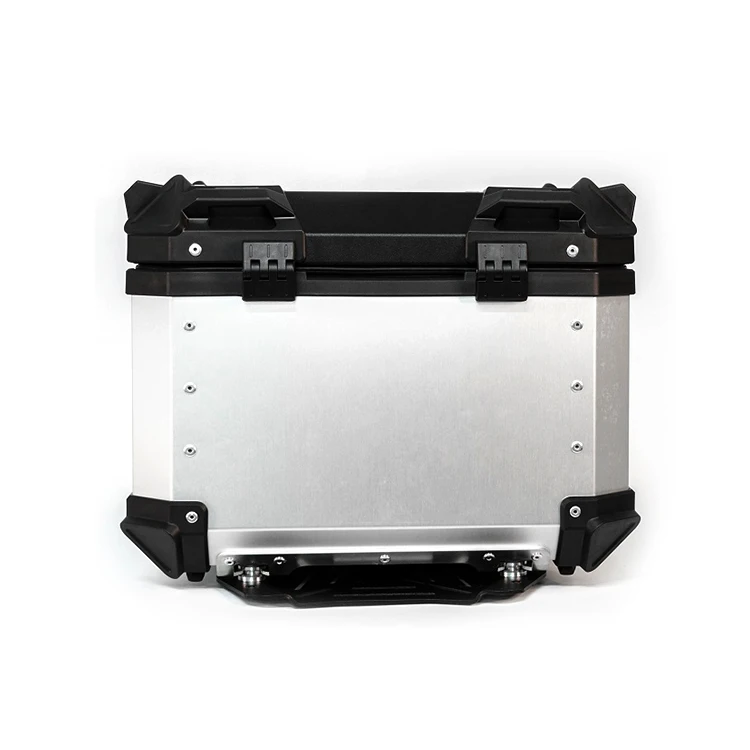 

Factory Hot Selling 45L Silver+Black Luxury Scooter Top Box Waterproof Aluminum Box for Motorcycle