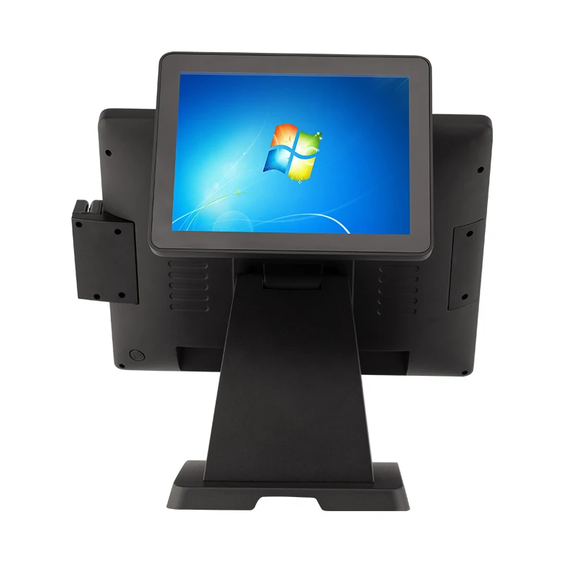 Alloy Shell 15 Inch Dual Screen Touch Screen Restaurant POS System All-in-one Machine Manufacturer Direct Sales Aluminum - view 2