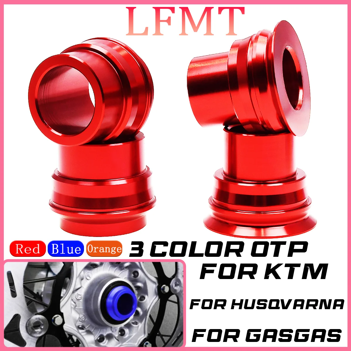 

CNC Front Rear Wheel Axle Hub Spacer For KTM EXC EXC-F EXC-W XC-W SMR SX SX-F XC-F TE FE EC 125-530 Enduro Dirt Bike 2003-2023