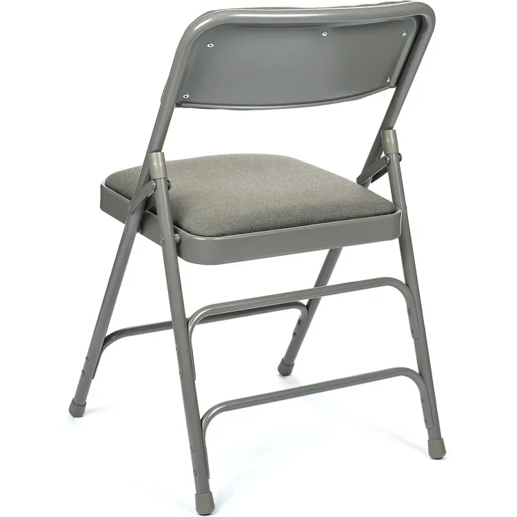 Folding Card Table and Fabric Padded Chair Set (5pc) - Comfortable Padded Upholstery