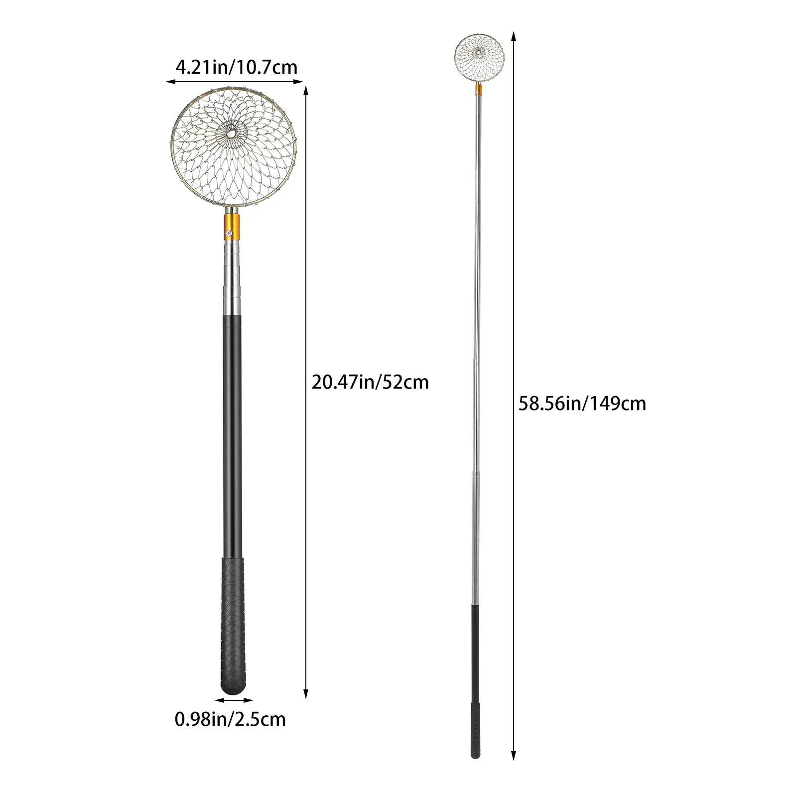 Telescopic Egg Grabber Tool Wire Basket Farm Egg Picker for Pecans Nuts Potatoes Golf Balls