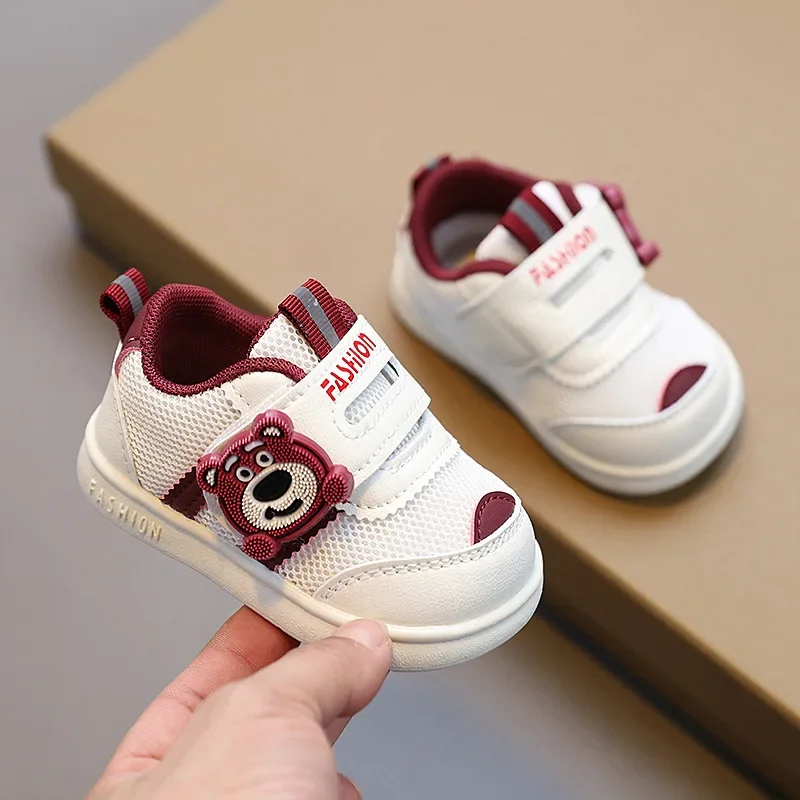 Disney 2025 Baby First Walkers - Soft Sole Anti-Slip for 0-3 Years, Breathable Mesh for Boys & Girls