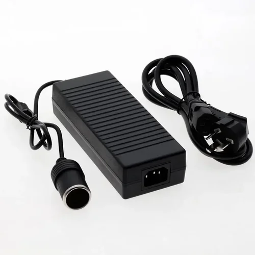 Imagen 2 del producto Convertidor de adaptador de corriente para coche, adaptador de CA DC 110V/220V a 12V 10A, fuente de adaptador de corriente, encendedor, accesorios para coche