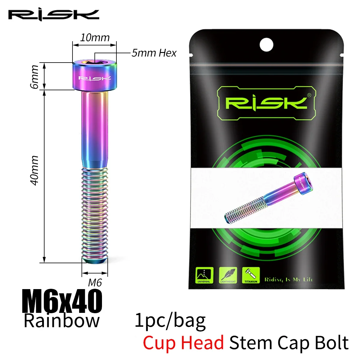 Variant: M6x40 Rainbow