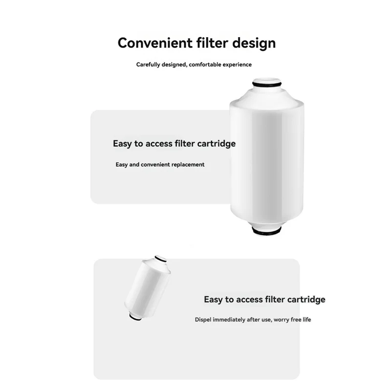 Depuratore d'acqua per doccia, vitamina C, filtro rivitalizzante per l'acqua della doccia, riduce il cloro e i metalli pesanti, migliora il prurito della pelle secca