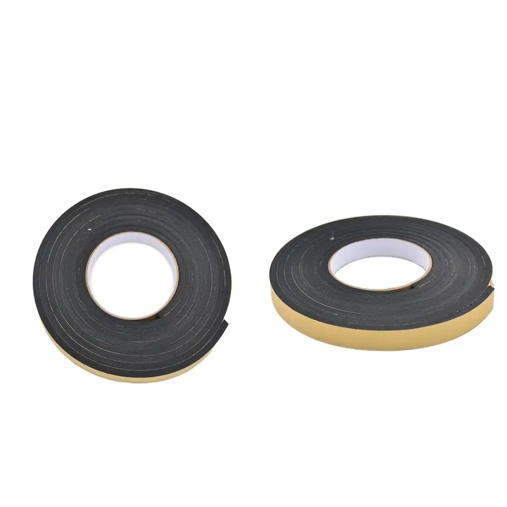 Pair Universal Weather Sponge Rubber Seal Strip EPDM Tape Door 15mmx5mm