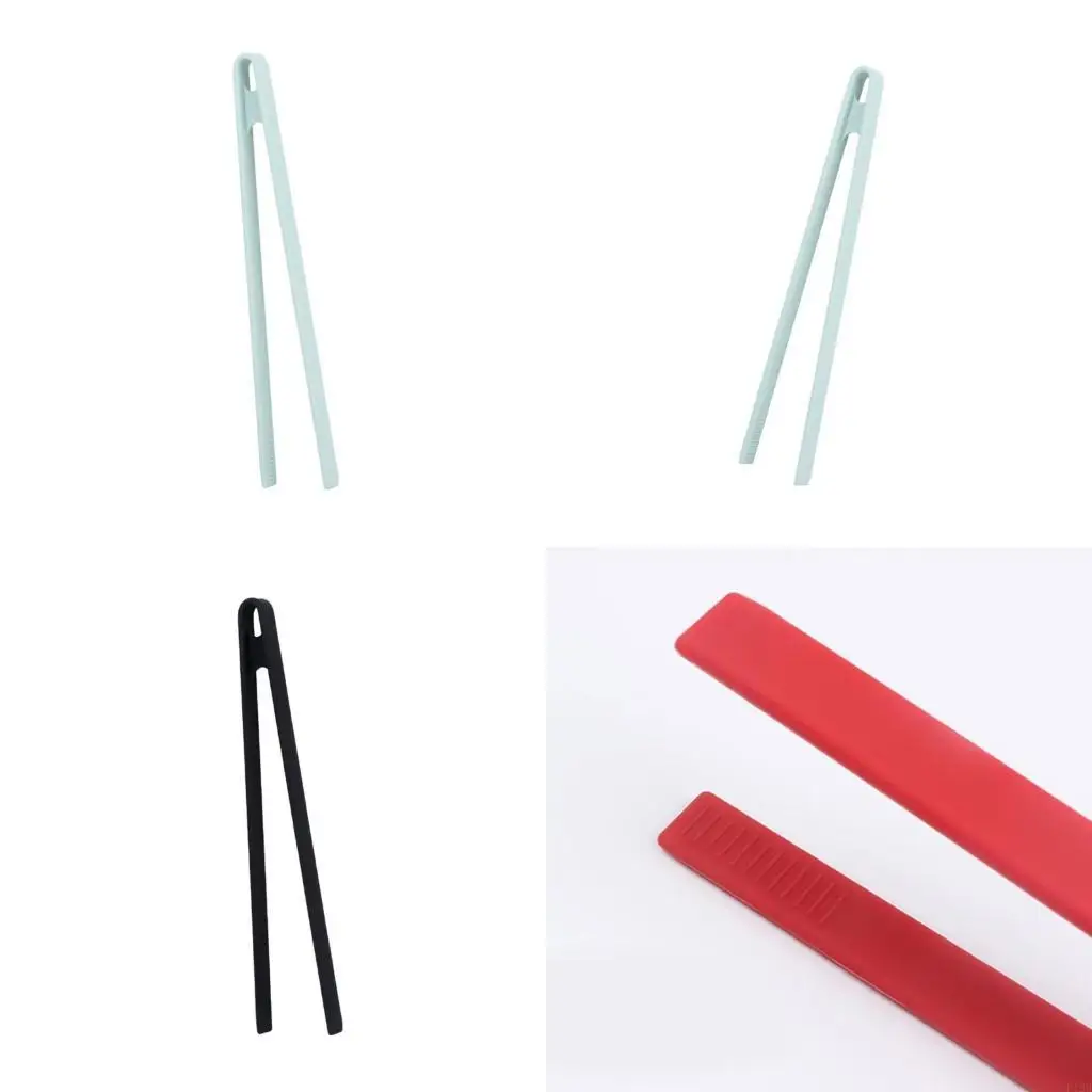 F19B NonSlip Serving Barbecue Salad Clip Long Handle Steak Clamp Salad Tong Kitchen Cooking Tool Cooking Clamp