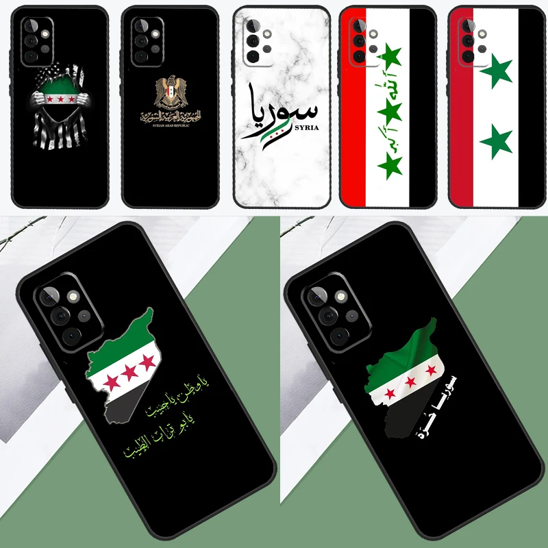 Syria Flag Case For Samsung Galaxy A34 A54 A14 A52 A32 A12 A22 A72 A42 A13 A33 A53 A51 A71 Cover