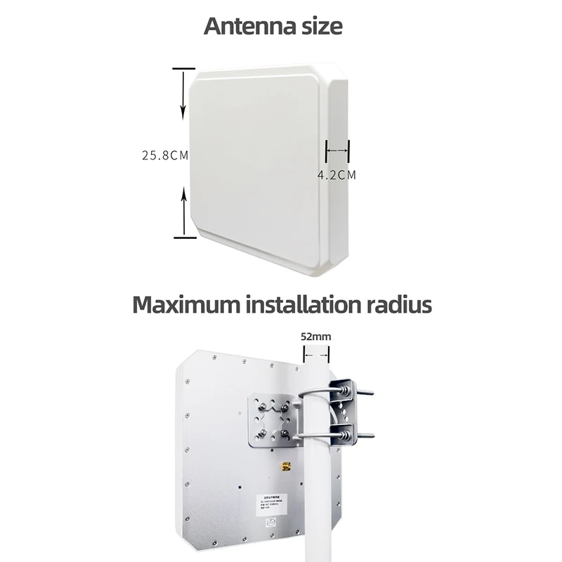 Imagem -04 - Antena Direcional Impermeável do Setor Lorawan Hnt Pontos Quentes Cobertura do Sinal 868mhz 915mhz 8dbi