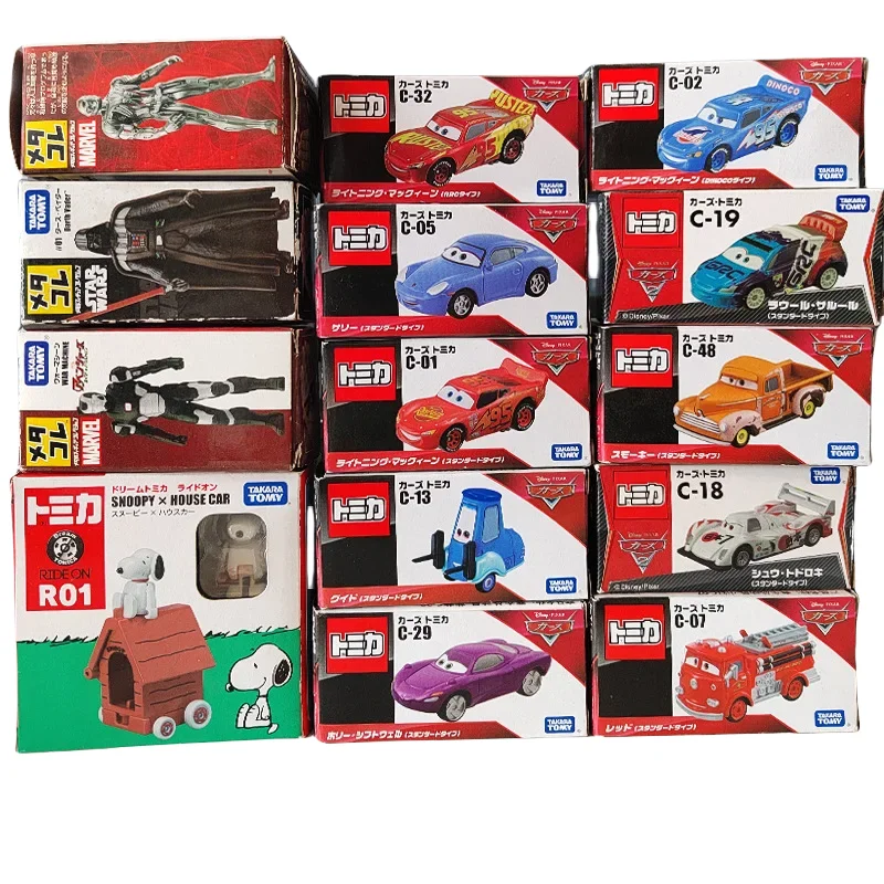 TAKARA TOMY Car Story diecast alloy model Lightning McQueen Sally Sports car model Boy toy Collection presents for children.