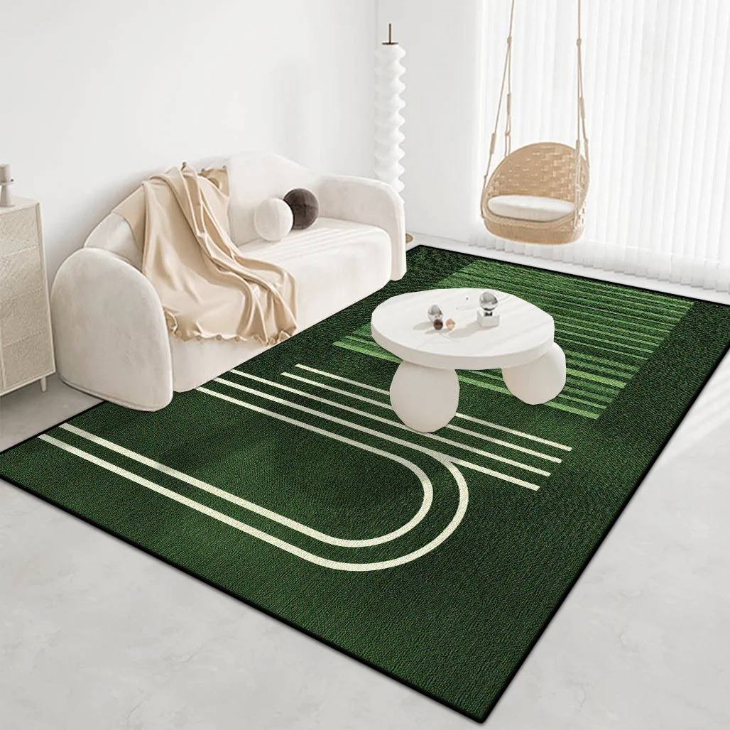 

Simple Style Decoration Home Carpet Living Room Non-slip Soft Room Decor Green Rug Easy Clean Coffee Tables Mat Customizable