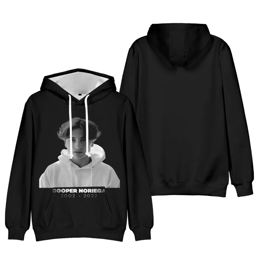 Rip Cooper Noriega Hoodie Lange Mouw Zwarte Hoodies Vrouw Man Sweatshirt Jeugdige Social Media Ster Rust In Vrede Kleding