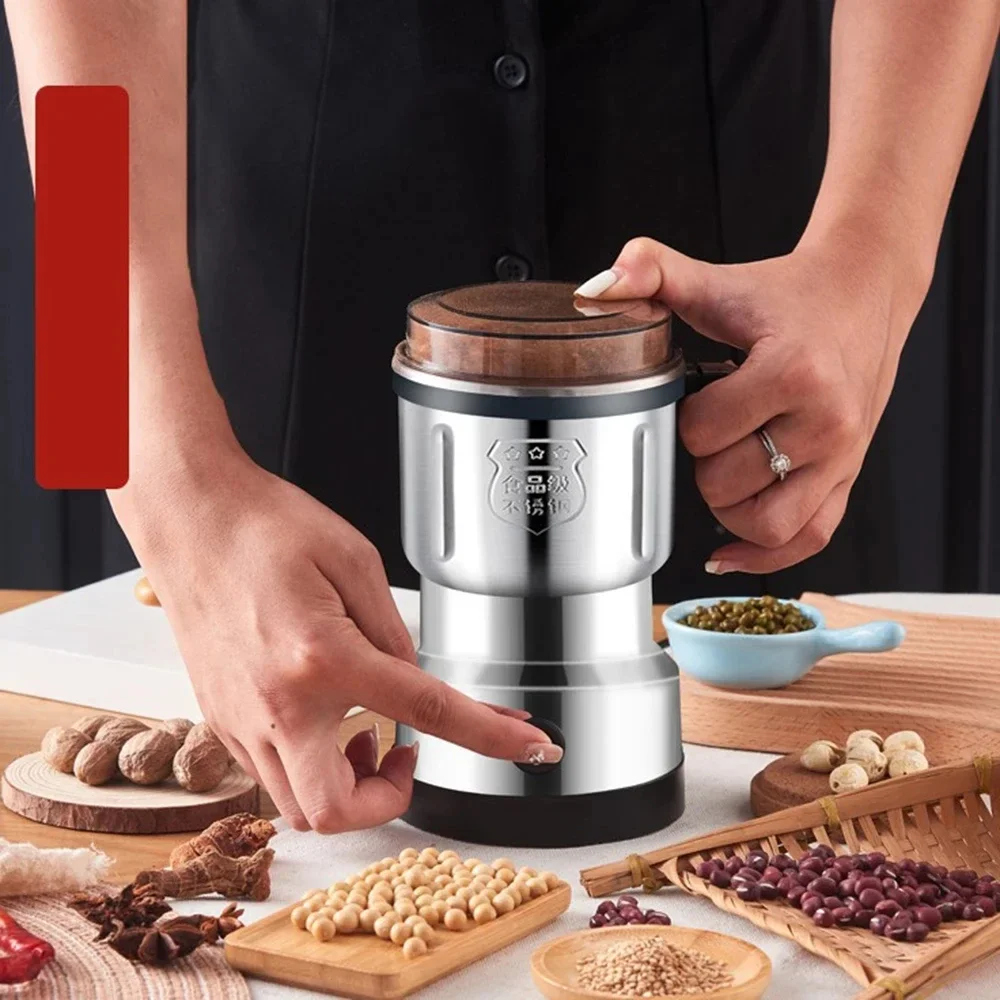 

New Electric Coffee Grinder Kitchen Cereals Nuts Spices Beans Flour Spice Grains Grinder Machine Portable Coffee Beans Chopper