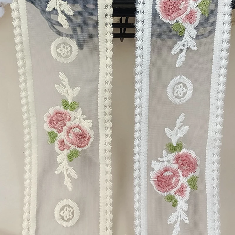 

30 Yards/Pack 9cm Wide Flower Embroidery Lace Ribbon Trimmings for Sewing Accessories Wedding Decoration Bow Headdress DIY Craft