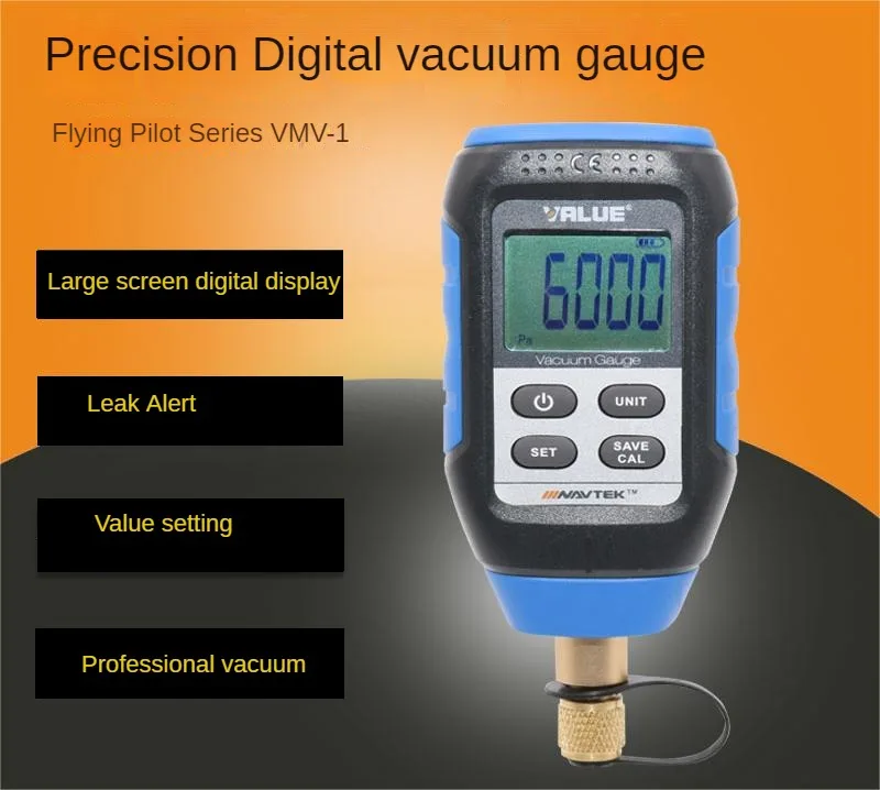 

VMV-1 digital display vacuum gauge Absolute pressure gauge Digital display electronic high precision pressure counter