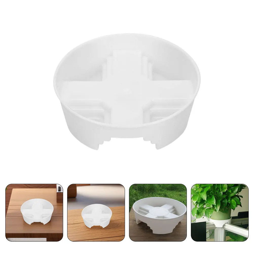 

6Pcs Cross Tray Indoor Plant Water Trays Plastic Flower Pot Saucers Stable Base Decorative Tray for Office Table