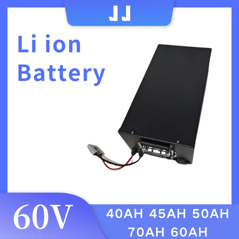 

JJ 60V 40AH/45AH/50AH/70AH/60AH Li-ion Lithium Battery ion Rechargeable For vehicle