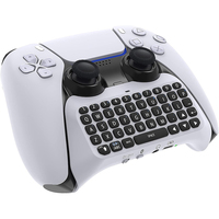 Wireless Controller Keyboard for PS5, Bluetooth 3.0 Mini Portable Gamepad Chatpad with Built-in Speaker & 3.5MM Audio Jack for D