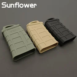 2pc Tactische M4 M16 Tijdschrift Rubber Holster 5.56 Mag Tas Mouw Rubber Slip Cover Gun Airsoft Cartridge Jacht accessoires