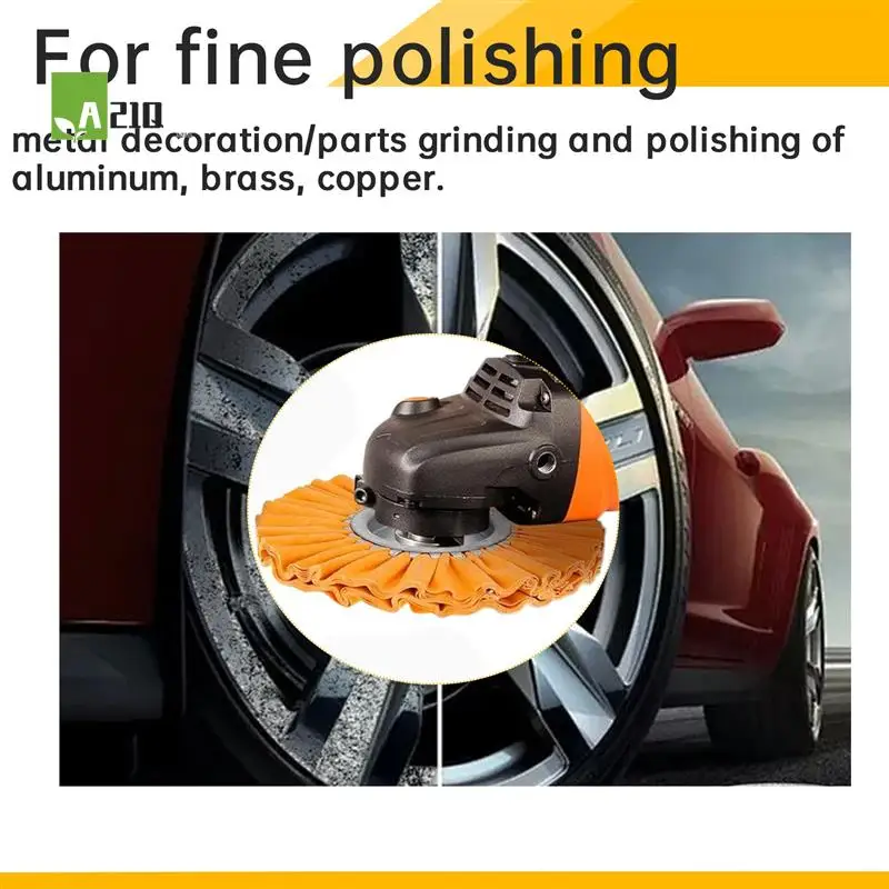 

A21Q -Airway Polishing Wheel Kit, Woodworking Machinery Cloth Wheels For Angle Grinder, 8Inch Diameter, 4PCS