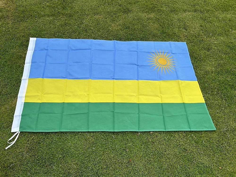 SKY FLAG Rwanda National Flag 90x150cm 3x5fts Hanging polyester Rwanda Banner indoor Outdoor Advertising home Decoration