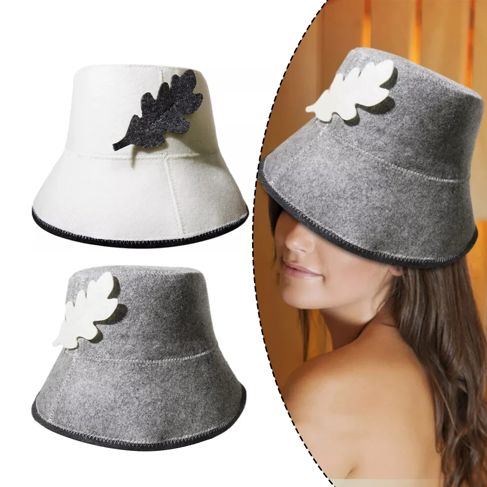 Bath House Hat Felt Sauna Hat Adjustable Strap Authentic Sauna Experience Comfortable Fit Excellent Insulation