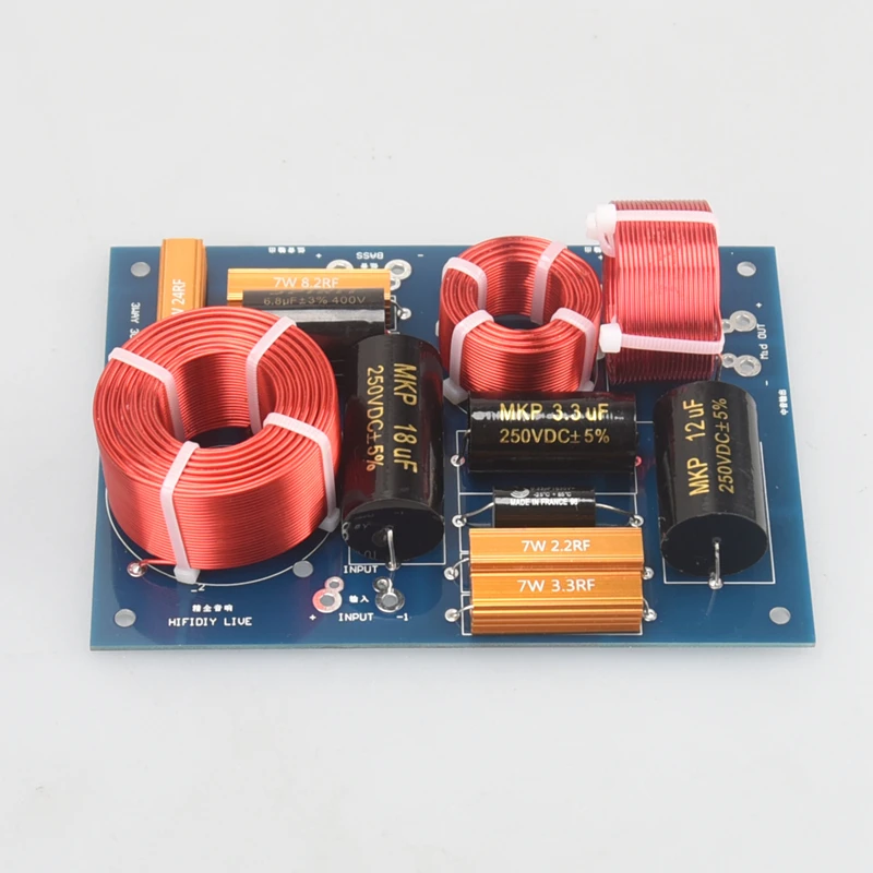 HIFIDIY LIVE High-End Hi-Fi 3Way 3-Speaker Unit DIY (Tweeter+Mid+Bass) Audio Frequency Divider Crossover Filters US-385