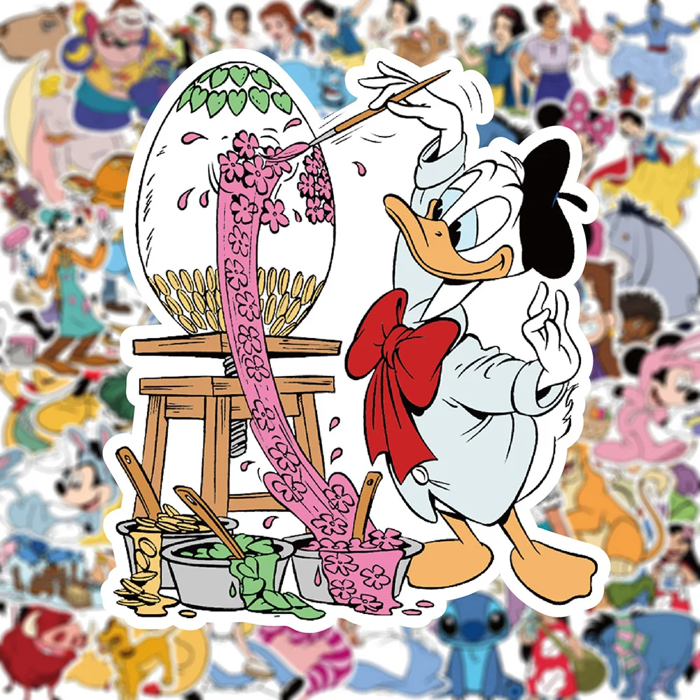 10/30/50/100pcs Disney Cute Mix Cartoon Anime Stickers Aesthetic Decals Laptop Phone Suitcase Graffiti Sticker Kid Classic Toy