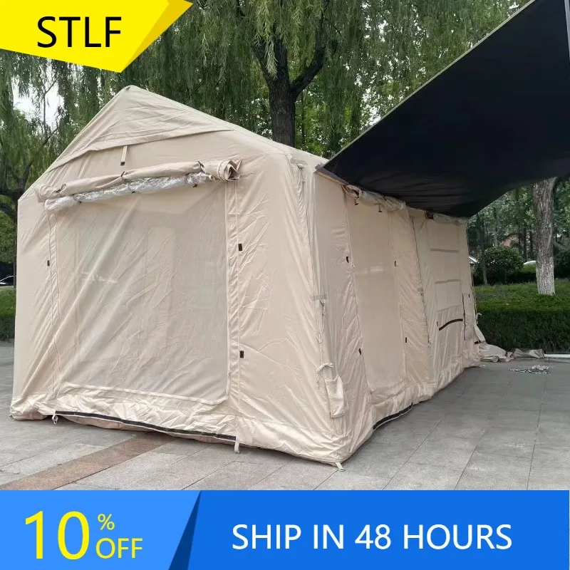 

YTYIN Luxury Waterproof Inflatable Tent Classic Design 3 Doors Spacious For Family Outdoor Camping