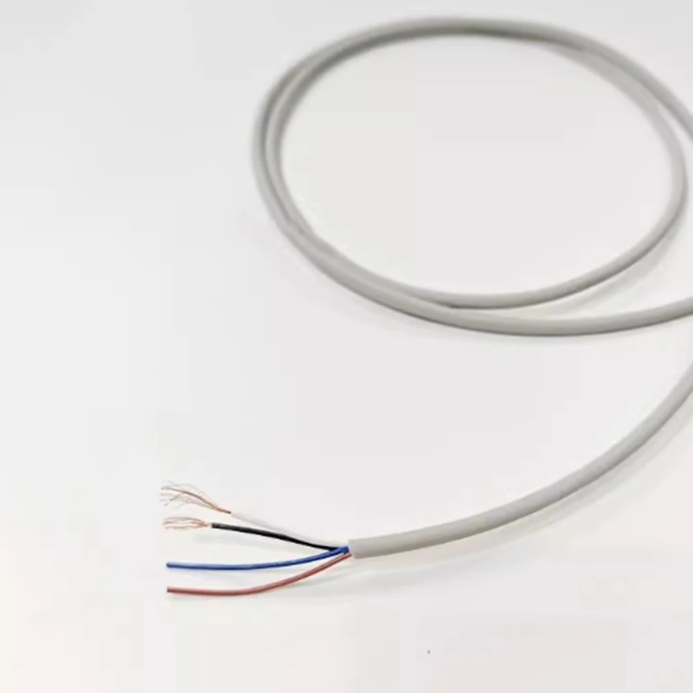 

Soft Light Gray 4-Core 24 AWG Signal Sensor Wire OD 3.5mm Ultra-Fine Oil-Resistant Pure Copper Power Cable for DIY Applications