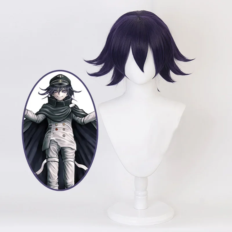 Danganronpa V3 Kokichi Oma Косплей Костюм Президент Ома Косплей Парик Плащ и шляпа Хэллоуин Карнавальные костюмы для вечеринки