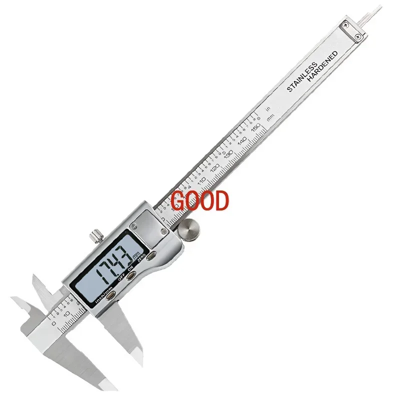 High Precision Metal Zinc Alloy Electronic Digital Calliper 0-150-200-300 0.01mm Depth Household