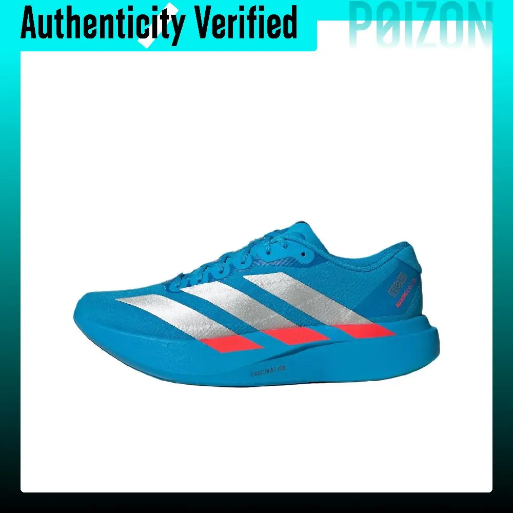 Adidas Adizero Evo SL Fabric Height Increasing Running Shoes Women's Blue Silver JR4729