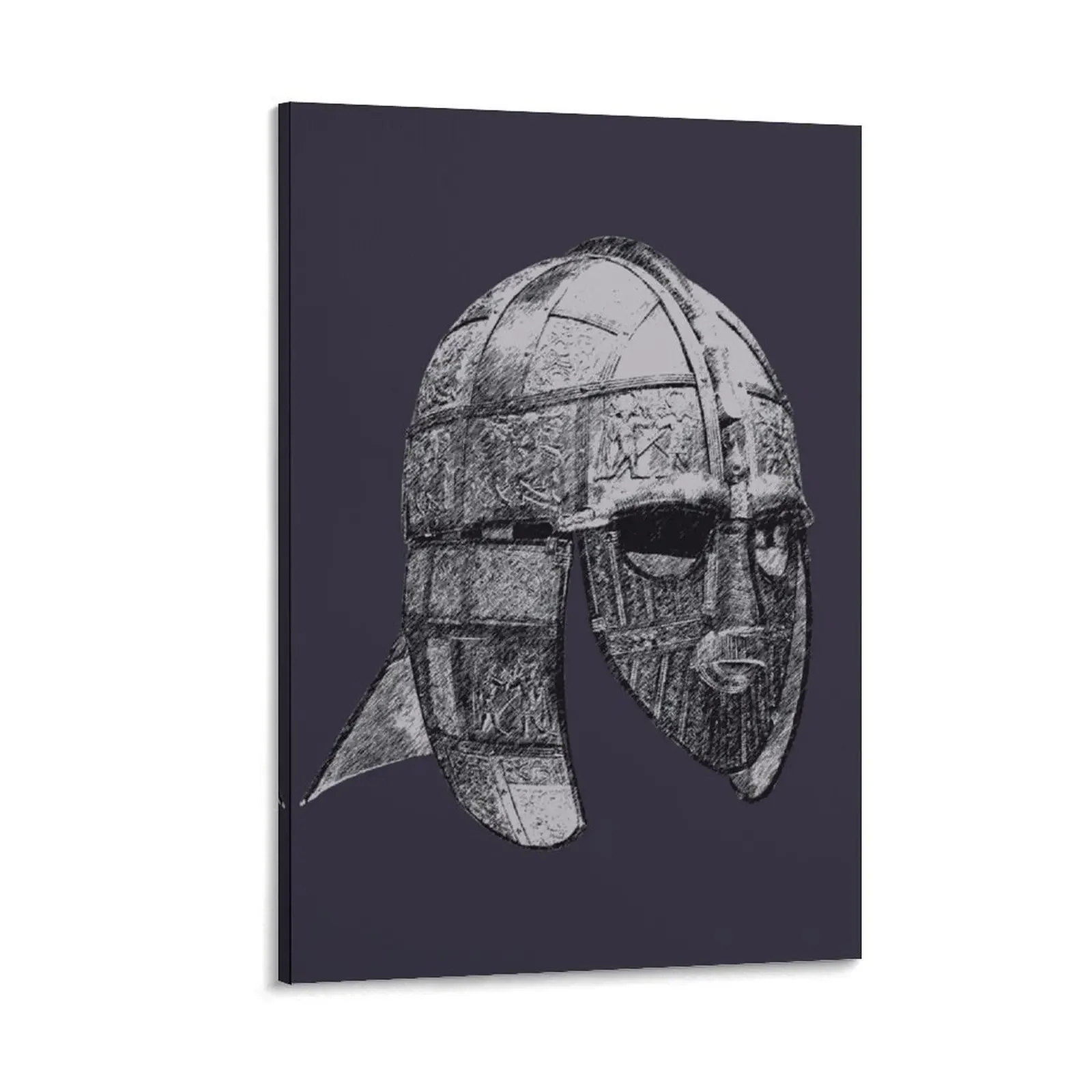 The Sutton Hoo Anglo-Saxon Helmet Canvas Painting home decorations wall decoration Wall paintings