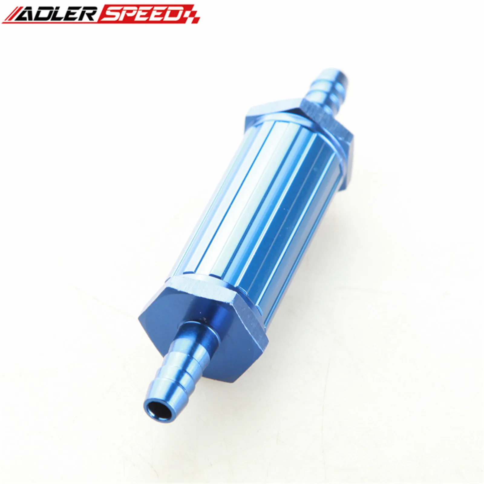 12mm Black/Silver/Red/Blue  Anodised Aluminum Billet Magnetic Fuel Filter 30 Micron New