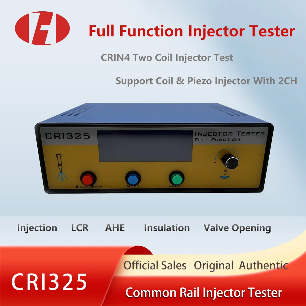 Diesel CRI325 Common Rail PressureTester Coil Piezoe Injector For Siemens Denso Bosch CAT Delphi Capacitance AHE Test